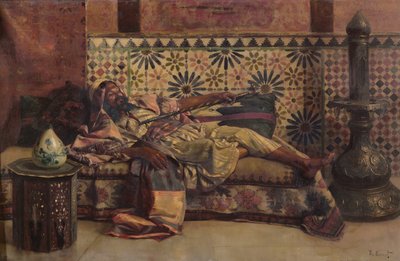 The Narghileh by Rudolphe Ernst